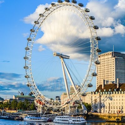 Britain with an iconic view of the London Eye